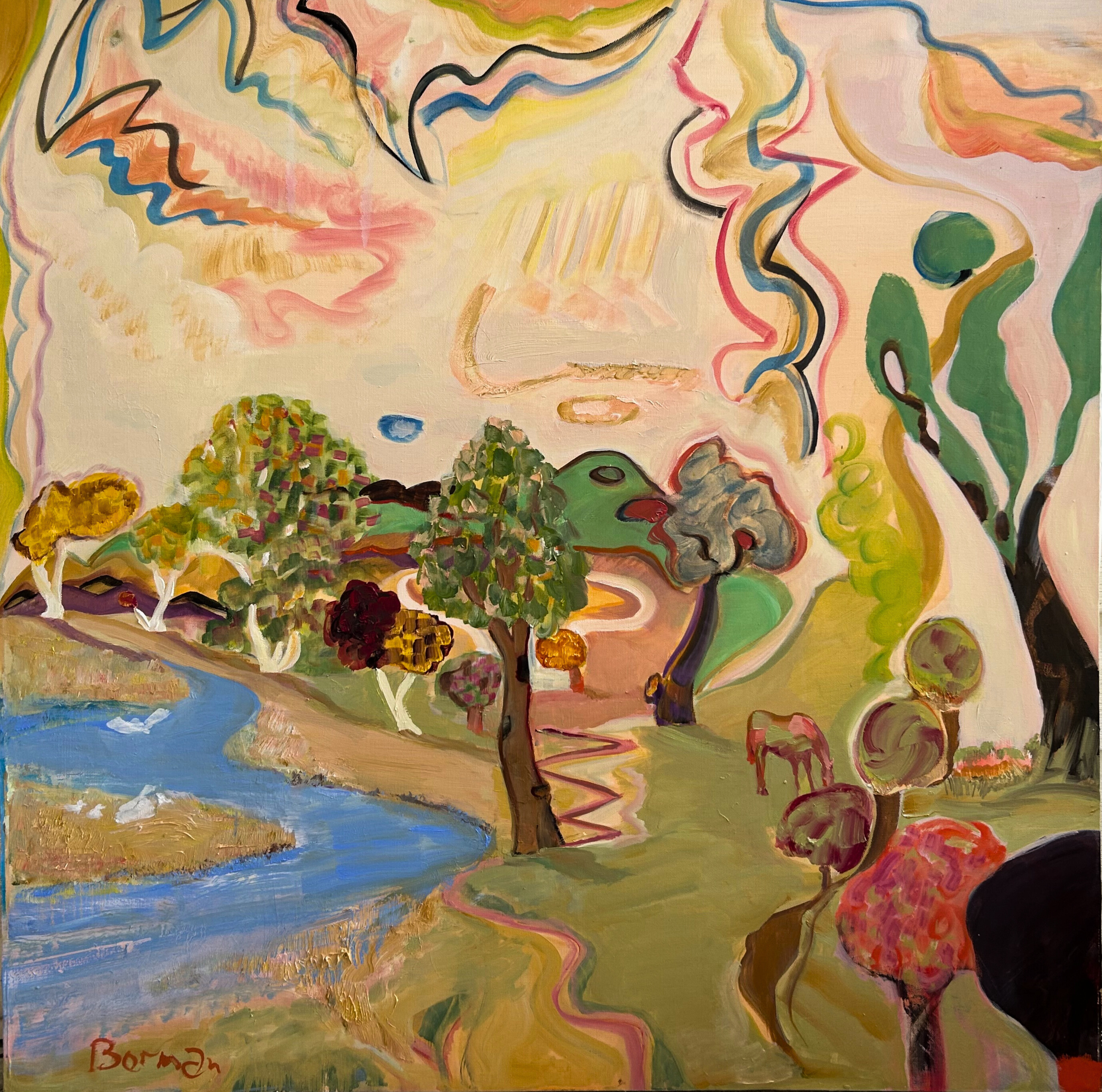 Ghost Clouds 36 x 36